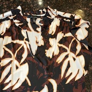 WHBM Floral Print Blouse